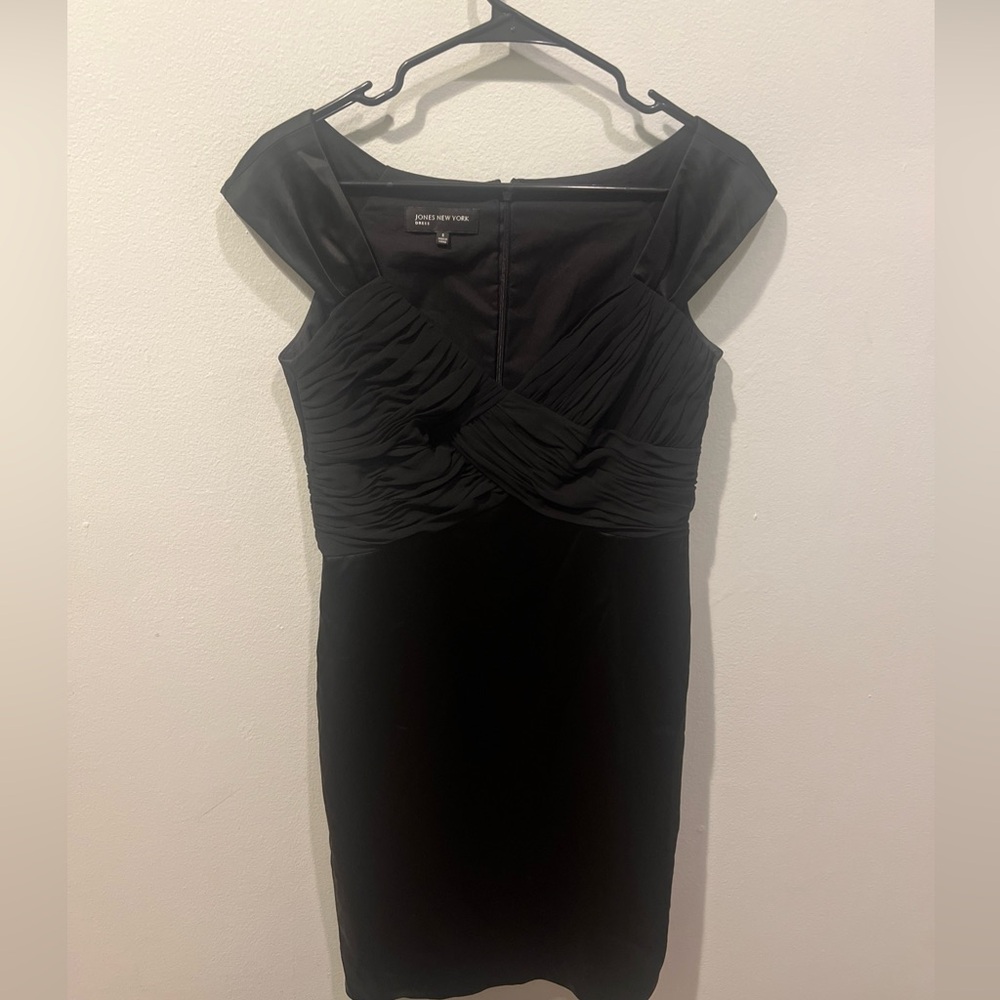 jones new york dress size 8 Black Midi